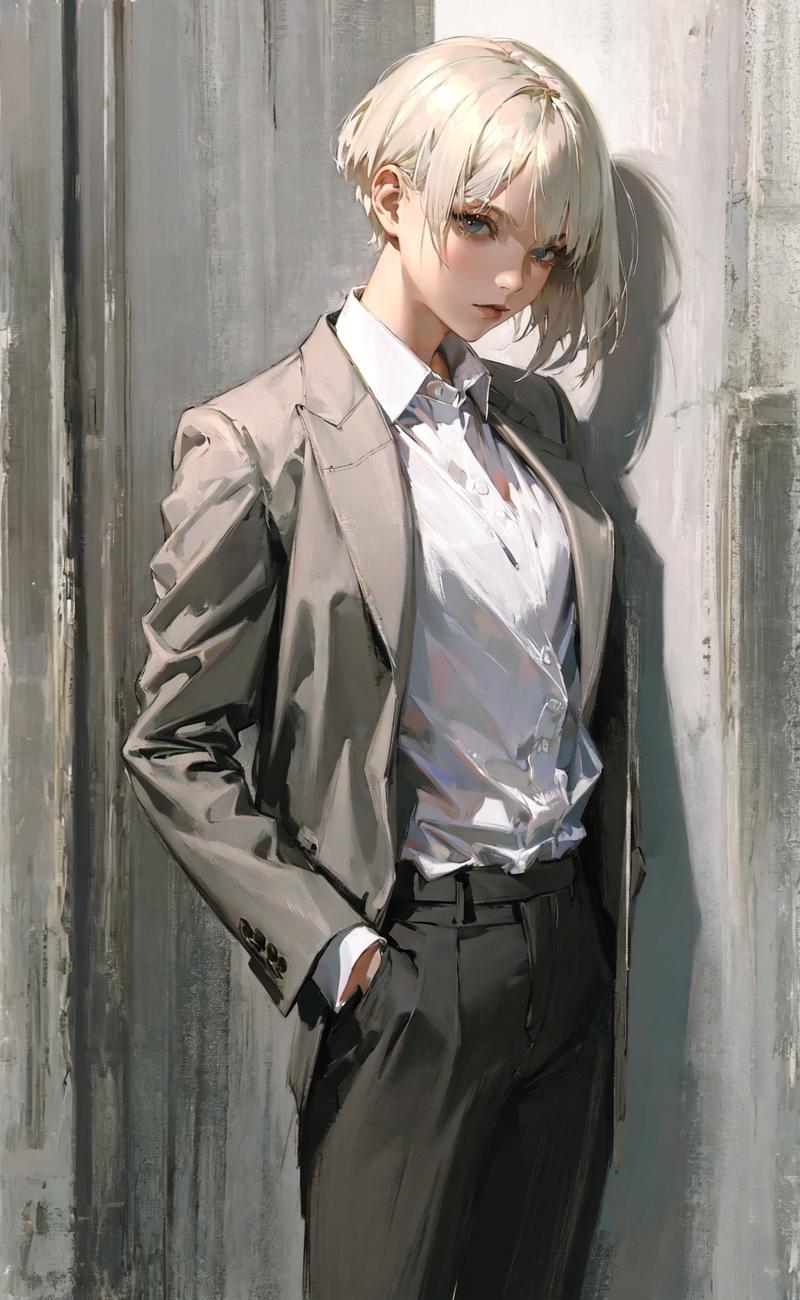 59450-2703070949-masterpiece, best quality, 1girl, short hair, platinum blonde hair, blazer, shirt, trousers.png